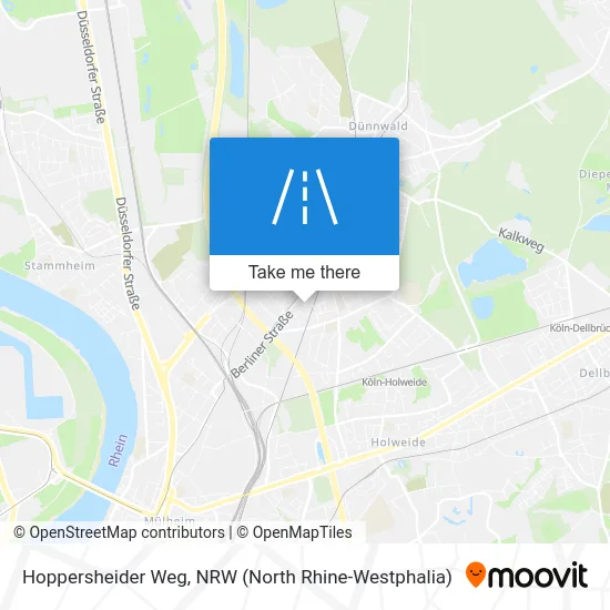 Hoppersheider Weg map