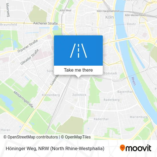 Höninger Weg map