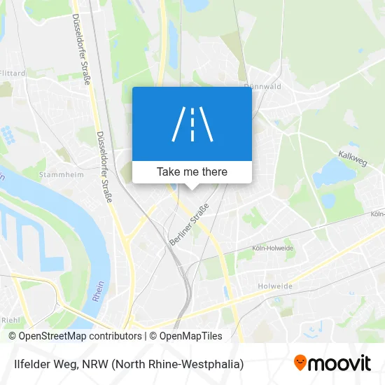 Ilfelder Weg map