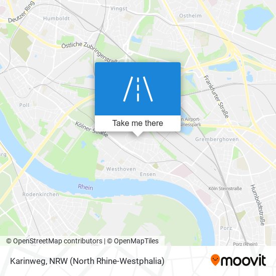 Karinweg map