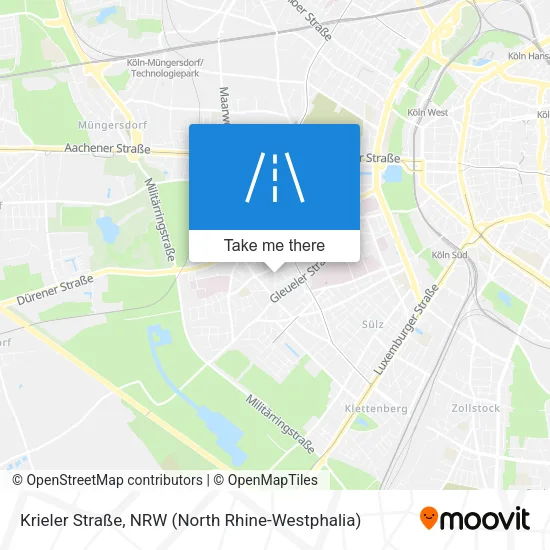 Карта Krieler Straße