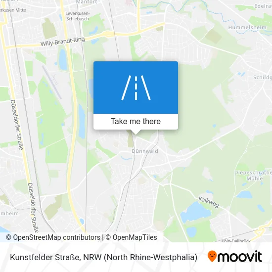Карта Kunstfelder Straße