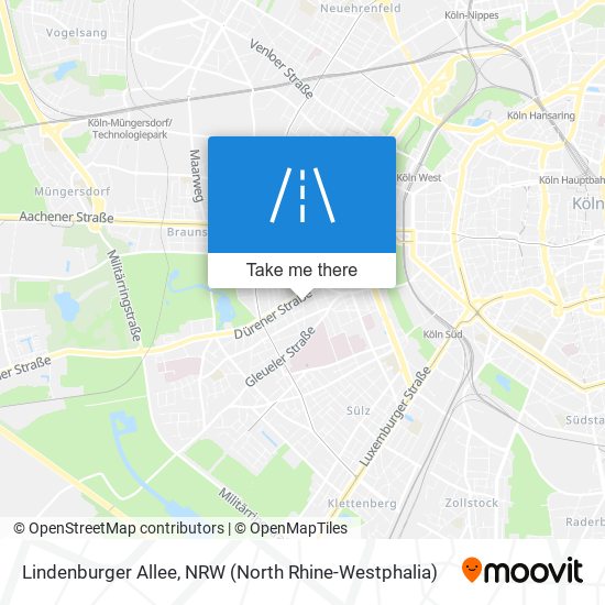 Lindenburger Allee map