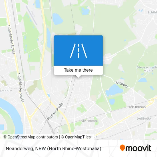 Карта Neanderweg