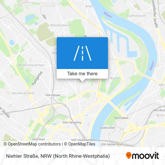 Niehler Straße map