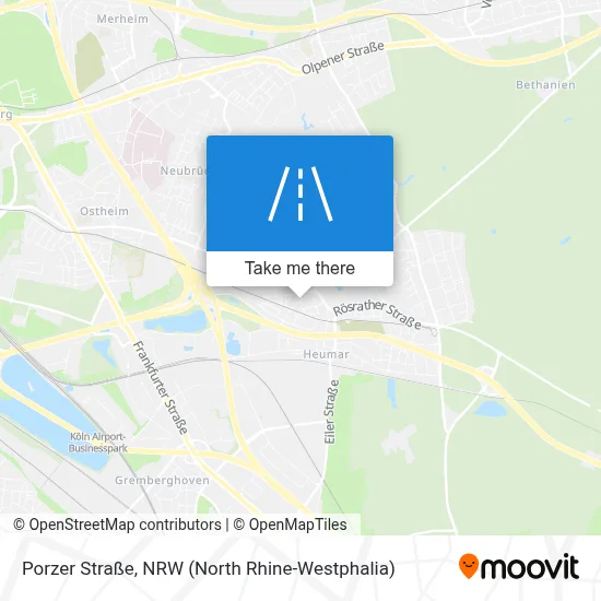 Porzer Straße map