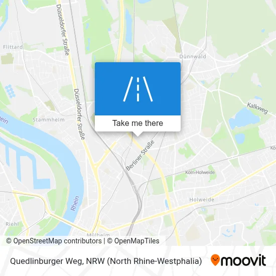 Quedlinburger Weg map