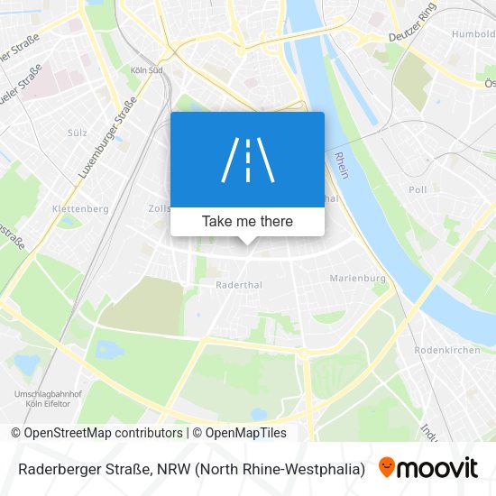 Raderberger Straße map
