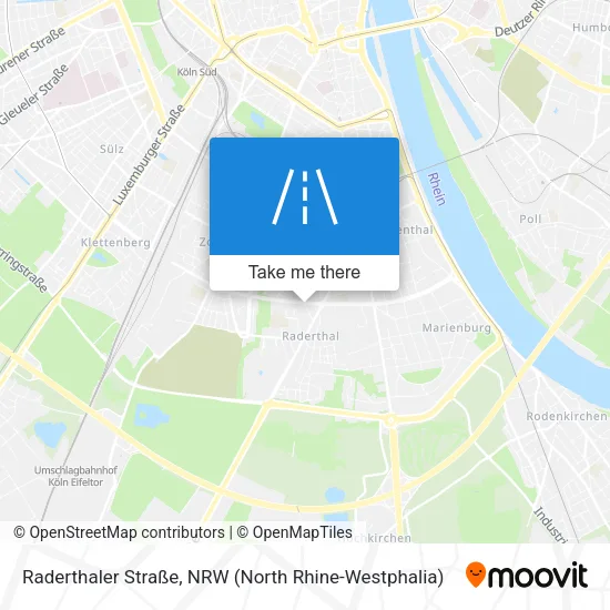 Карта Raderthaler Straße
