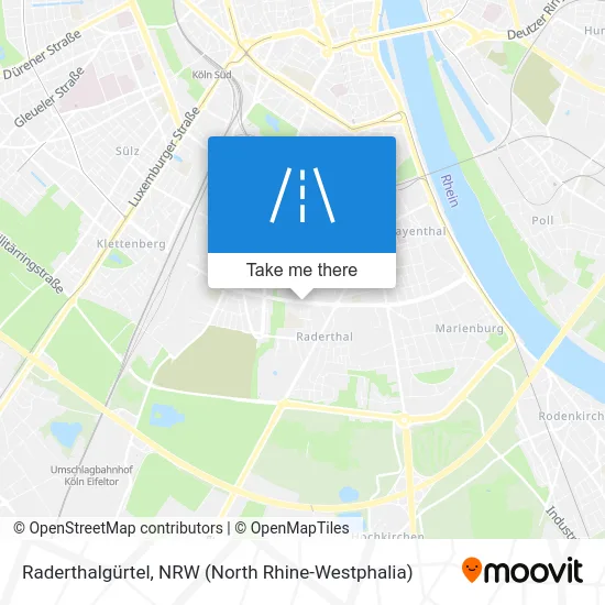 Карта Raderthalgürtel