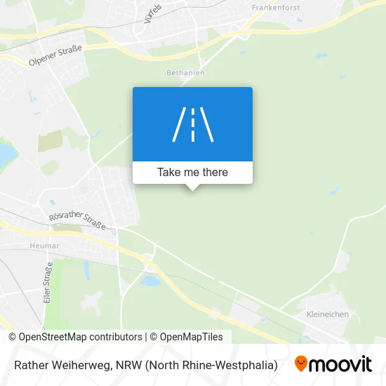 Rather Weiherweg map