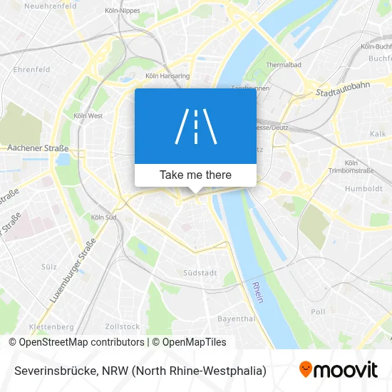 Severinsbrücke map
