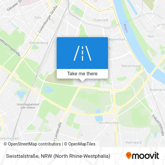 Карта Swisttalstraße