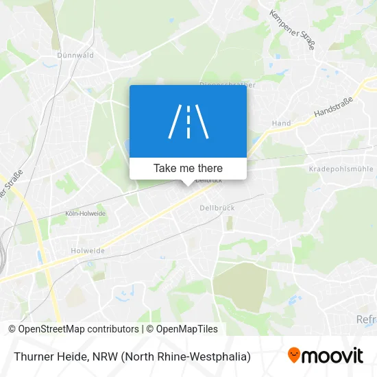 Thurner Heide map