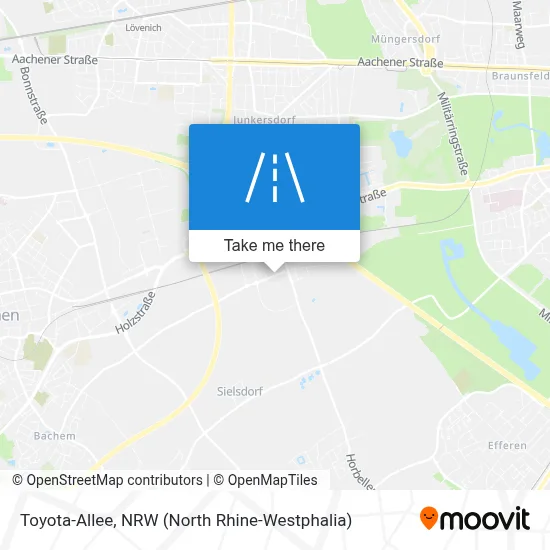 Toyota-Allee map