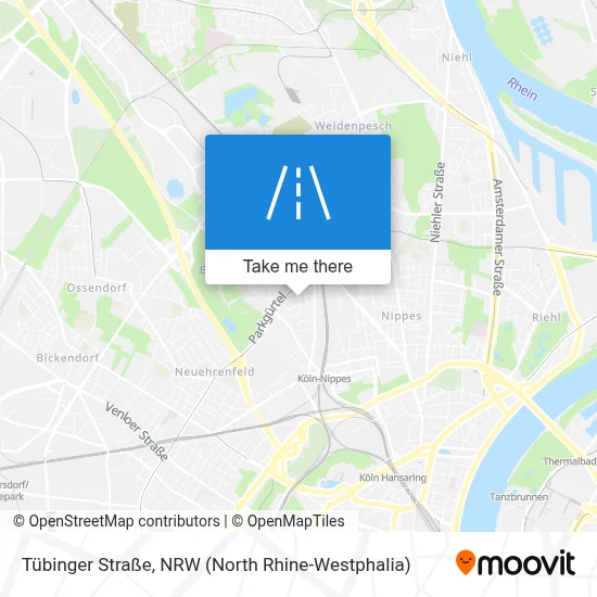 Tübinger Straße map