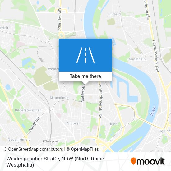 Weidenpescher Straße map