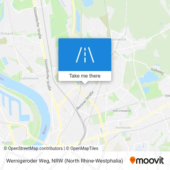 Карта Wernigeroder Weg