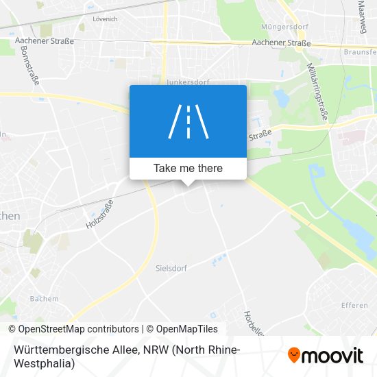 Württembergische Allee map