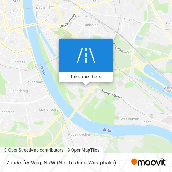 Карта Zündorfer Weg
