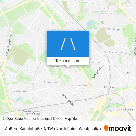 Карта Äußere Kanalstraße