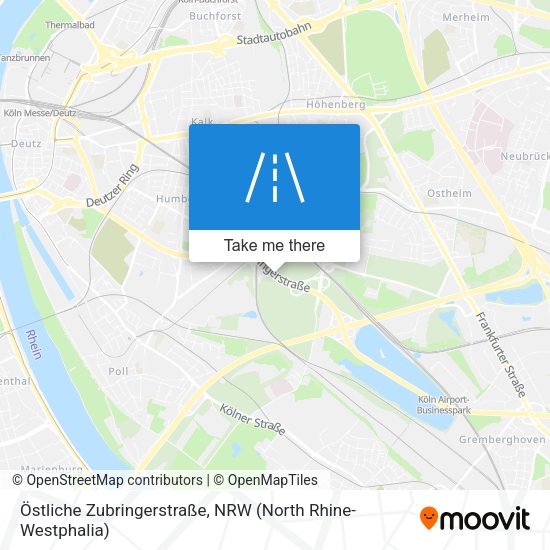 Östliche Zubringerstraße map