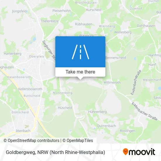 Goldbergweg map