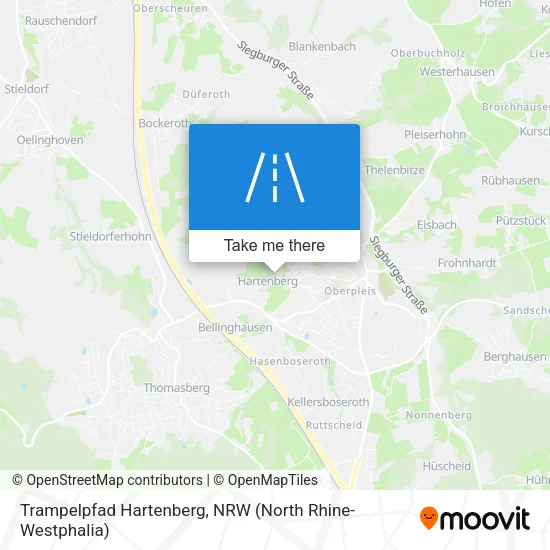 Карта Trampelpfad Hartenberg