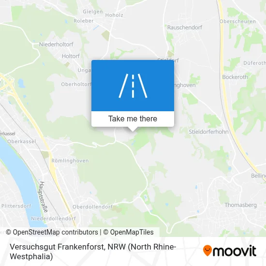 Versuchsgut Frankenforst map
