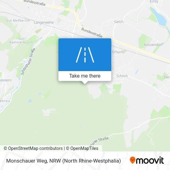 Карта Monschauer Weg