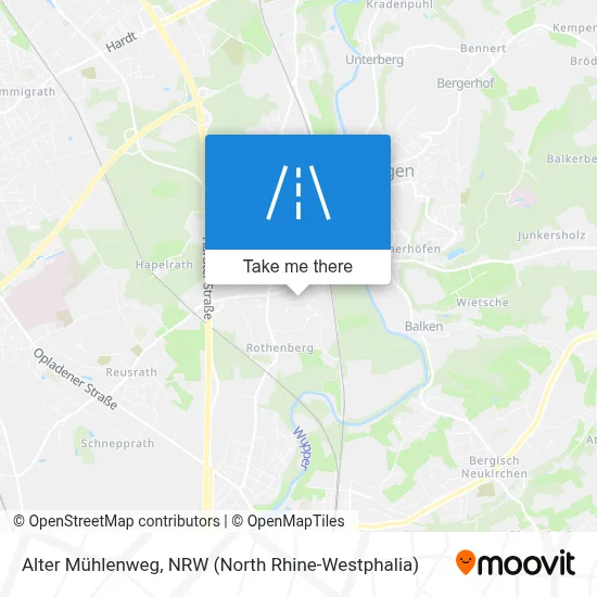 Alter Mühlenweg map