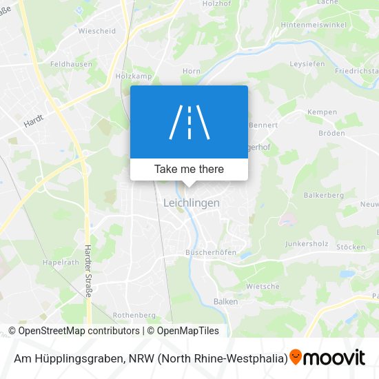 Am Hüpplingsgraben map