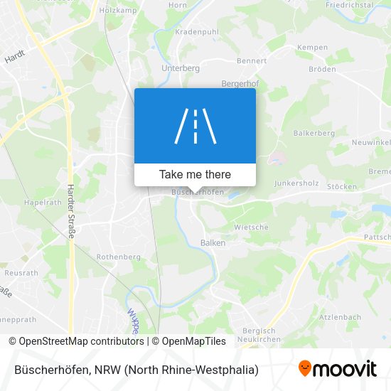 Büscherhöfen map