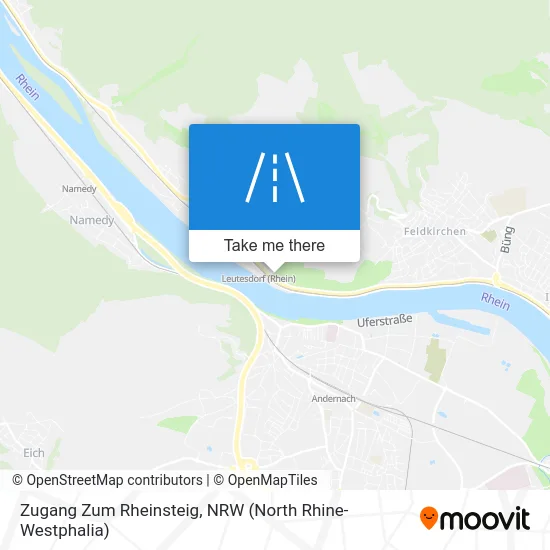 Карта Zugang Zum Rheinsteig