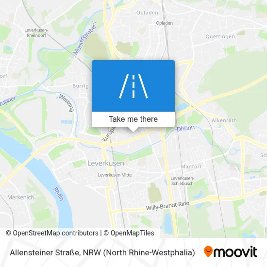 Allensteiner Straße map