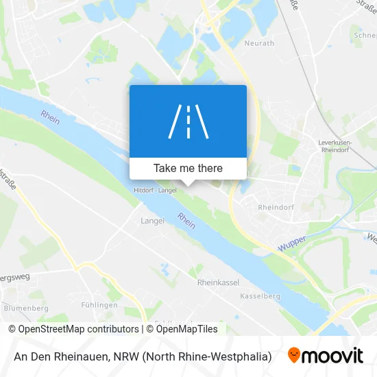 An Den Rheinauen map