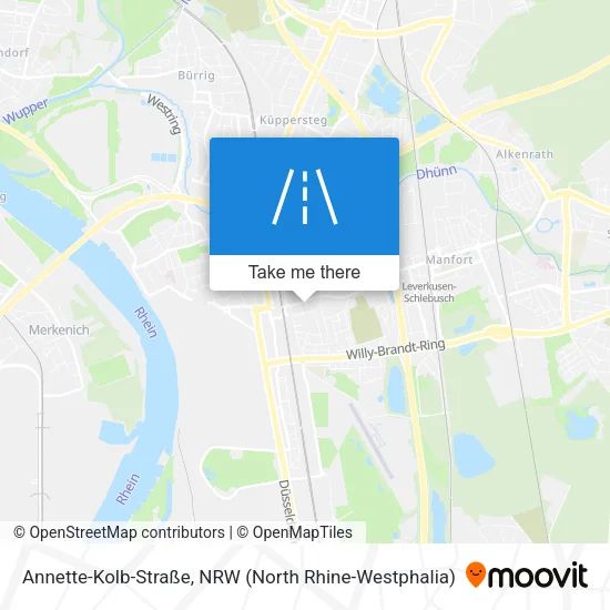 Карта Annette-Kolb-Straße