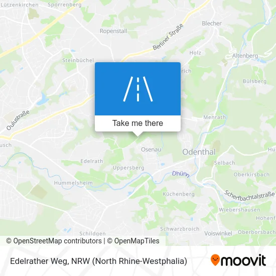 Edelrather Weg map
