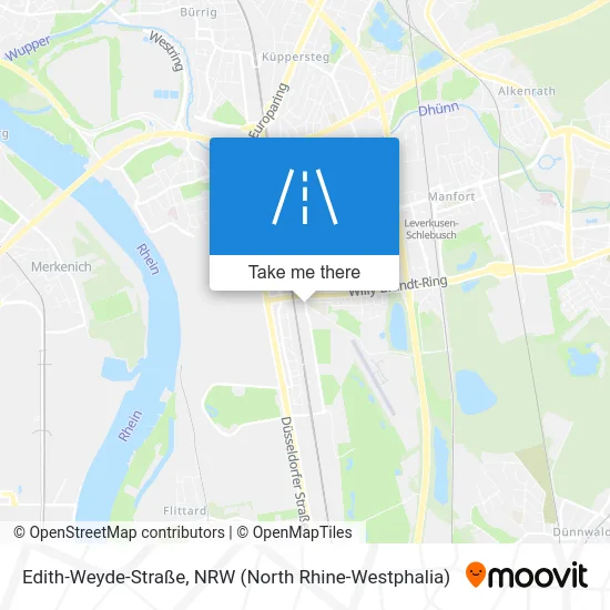 Карта Edith-Weyde-Straße