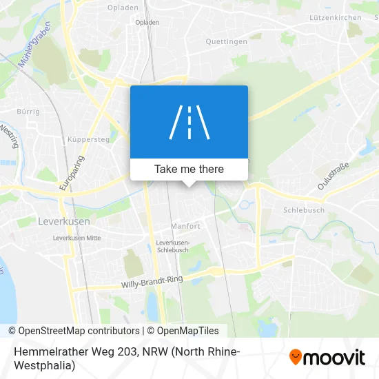 Hemmelrather Weg 203 map