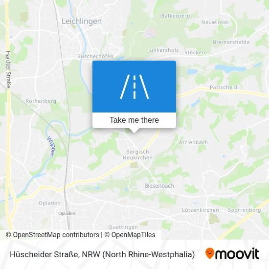 Hüscheider Straße map