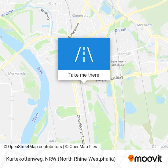 Kurtekottenweg map