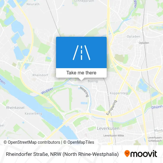 Карта Rheindorfer Straße