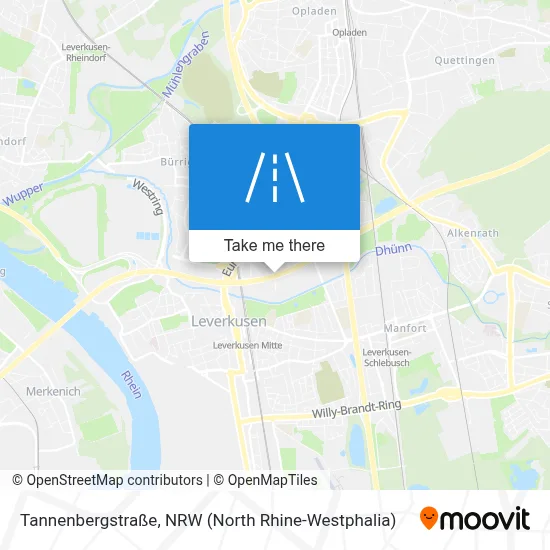 Tannenbergstraße map