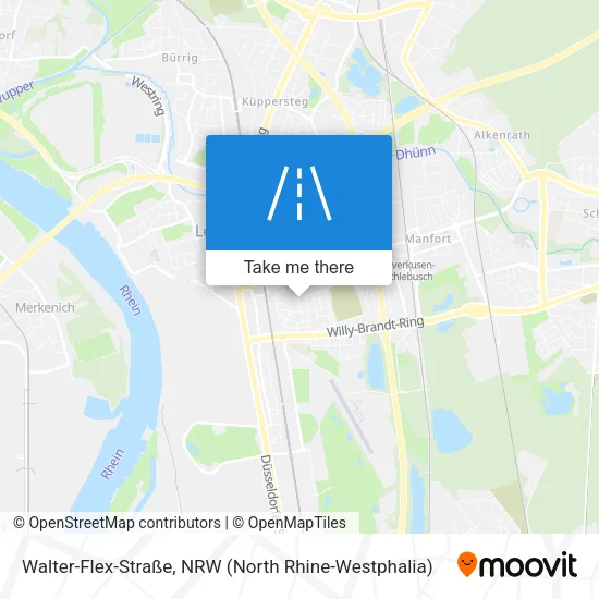 Карта Walter-Flex-Straße