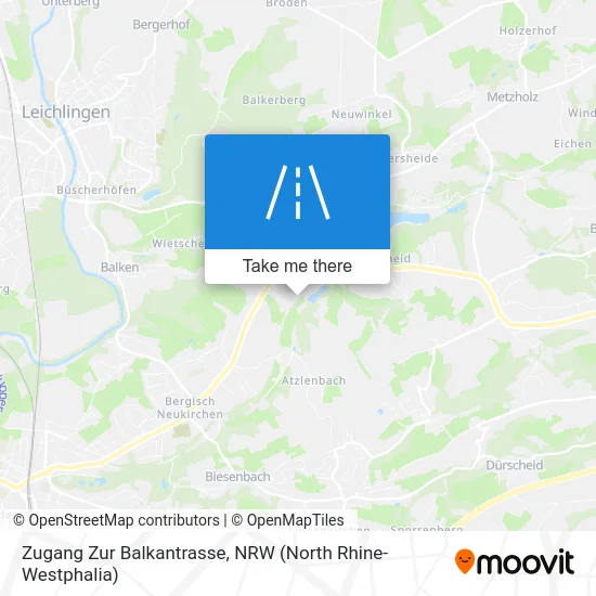 Карта Zugang Zur Balkantrasse