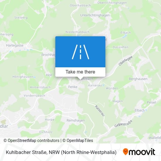 Kuhlbacher Straße map