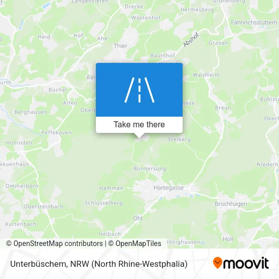 Карта Unterbüschem
