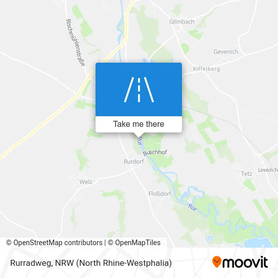 Rurradweg map