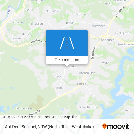 Auf Dem Scheuel map